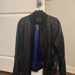 Lambskin Leather Bomber Jacket by Cadogan